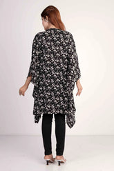 Women's Kaftan (Black Printed)